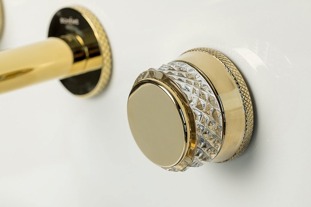 Смеситель для раковины Boheme AURA 152-2-G-A золото купить в интернет-магазине сантехники Sanbest