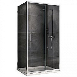 Душевой уголок ABBER Schwarzer Diamant AG301405-S805 140x80 стекло прозрачное/профиль хром купить в интернет-магазине Sanbest