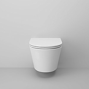 Унитаз подвесной Ambassador Ritz 233K19003RS безободковый, с крышкой микролифт, белый купить в интернет-магазине Sanbest