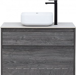 Тумба с раковиной Aquanet Nova Lite 90 дуб рошелье (2 ящика) для ванной в интернет-магазине Sanbest