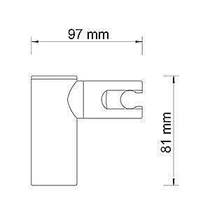 Держатель лейки WasserKRAFT A008 купить в интернет-магазине сантехники Sanbest