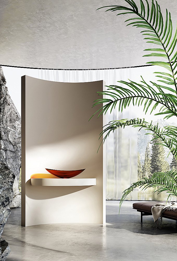 Раковина Abber Kristall 60 AT2808Opal коричневая прозрачная купить в интернет-магазине Sanbest