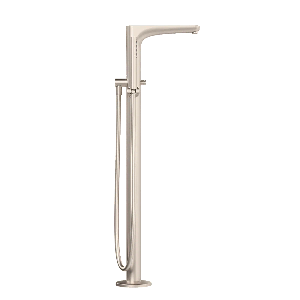 Смеситель для ванны VitrA Root Round A4274134EXP с ручным душем, брашированный никель купить в интернет-магазине сантехники Sanbest
