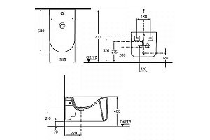 Биде подвесное Ideal Standard Moments K5061MA купить в интернет-магазине Sanbest