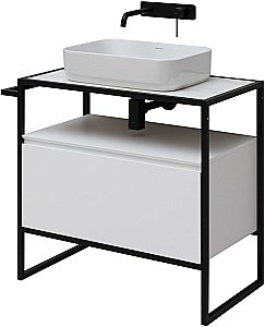 Тумба с раковиной Allen Brau Priority 80 1.31002.WM белый матовый для ванной в интернет-магазине Sanbest