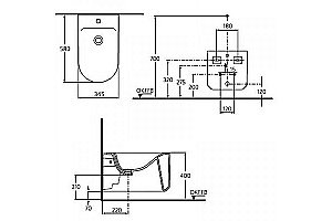Биде подвесное Ideal Standard Moments K5061MA купить в интернет-магазине Sanbest