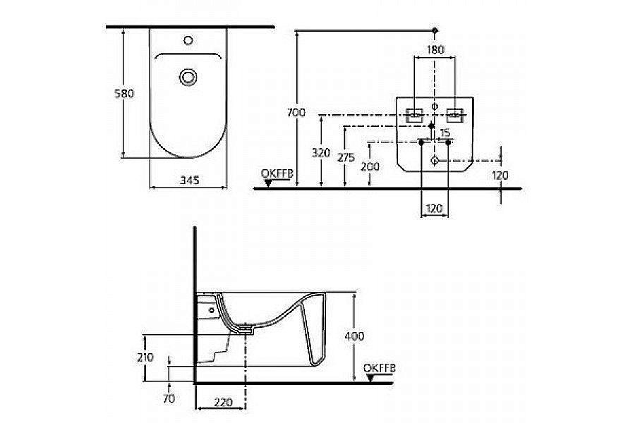 Биде подвесное Ideal Standard Moments K5061MA купить в интернет-магазине Sanbest