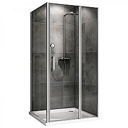Душевой уголок ABBER Sonnenstrand AG04140S-S100 140x100 стекло прозрачное/профиль хром купить в интернет-магазине Sanbest