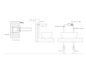 Смеситель для раковины Bronze de Luxe Avantgarde 2021GB бронза купить в интернет-магазине сантехники Sanbest