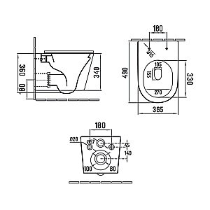 Унитаз Vincea Piatti VT1-11S безободковый, с крышкой микролифт, белый купить в интернет-магазине Sanbest