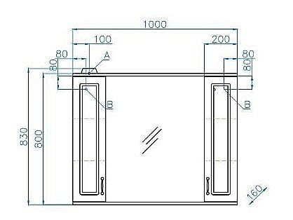 Тумба с раковиной Style Line Олеандр-2 100 для ванной в интернет-магазине Sanbest