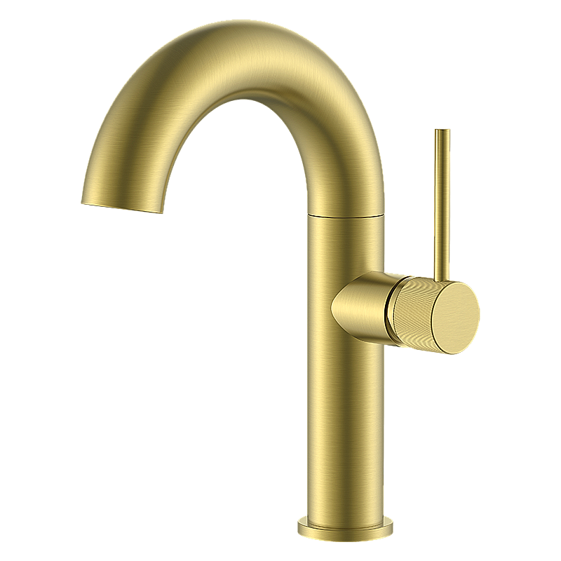 Смеситель для раковины Elghansa RADIANT XQ 1647181-MattGold матовое золото купить в интернет-магазине сантехники Sanbest