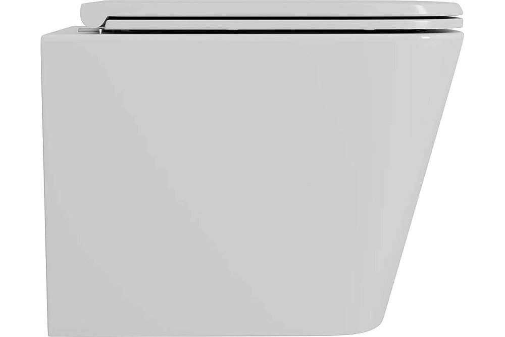 Унитаз подвесной D&K Berlin DT1436016 белый безободковый, с крышкой микролифт купить в интернет-магазине Sanbest