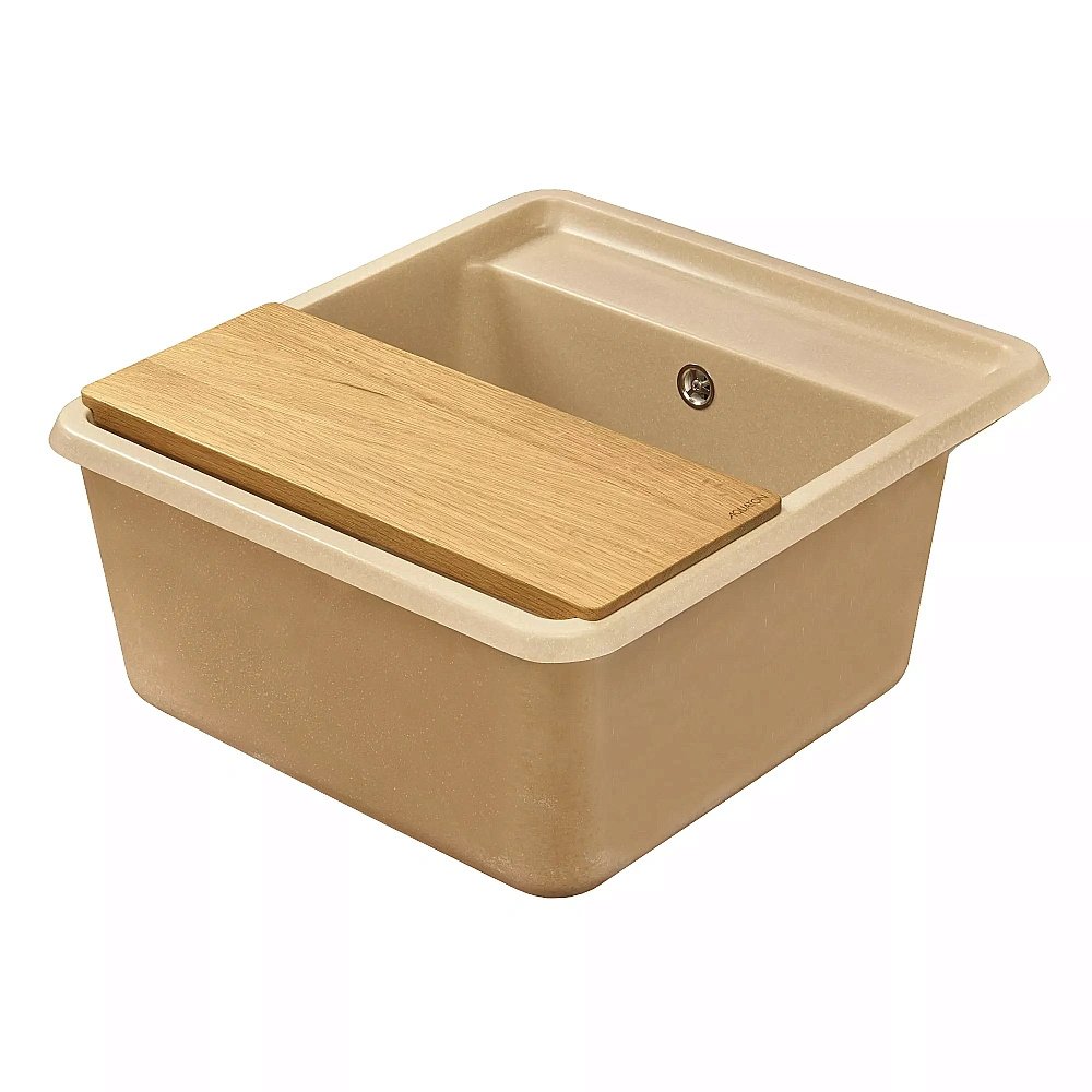 Мойка кухонная Акватон Беллис 57 латте купить в интернет-магазине сантехники Sanbest