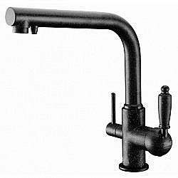 Смеситель для кухни Zorg Sanitary ZR 313 YF-33 Черный Металл купить в интернет-магазине сантехники Sanbest