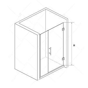 Душевая дверь RGW Hotel HO-012B 120 купить в интернет-магазине Sanbest