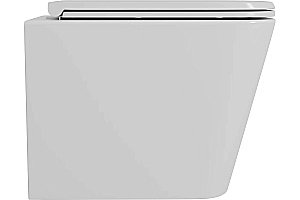 Унитаз подвесной D&K Berlin DT1436016 белый безободковый, с крышкой микролифт купить в интернет-магазине Sanbest