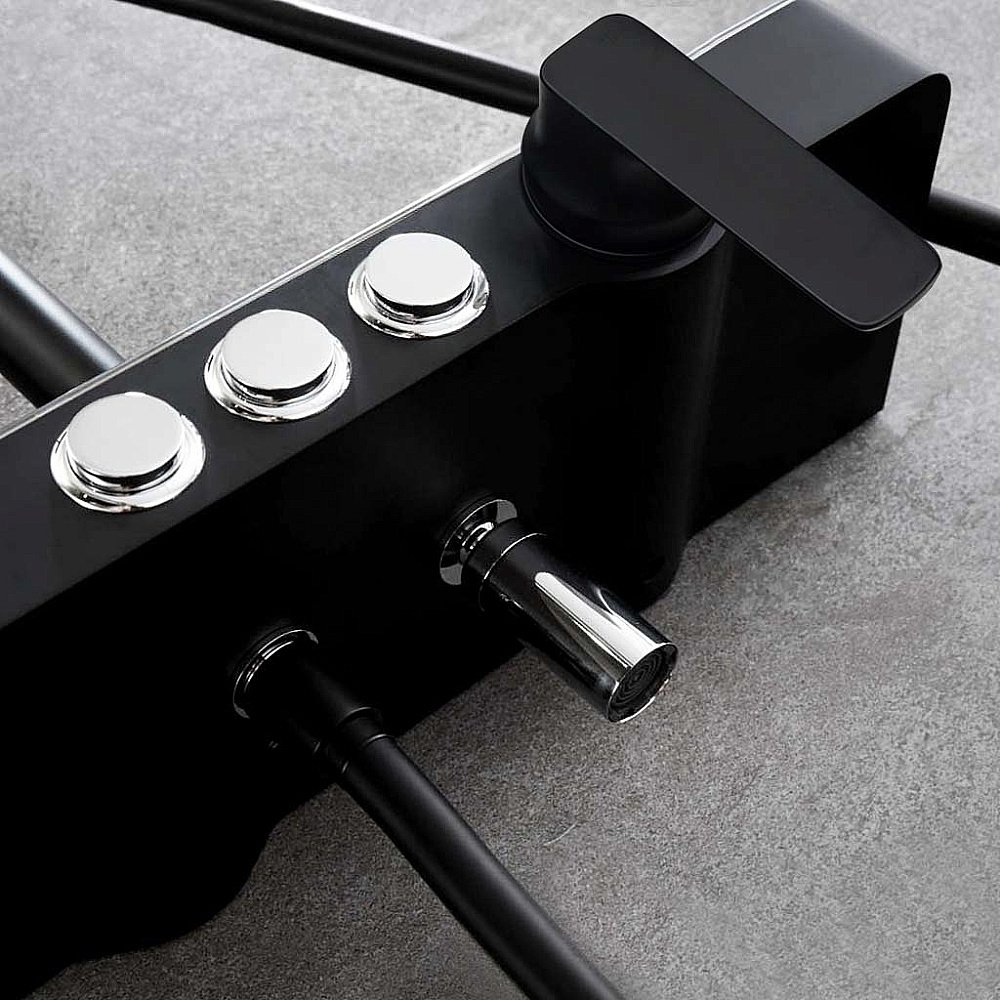 Душевая система Melana MALE F610501B черная матовая купить в интернет-магазине сантехники Sanbest