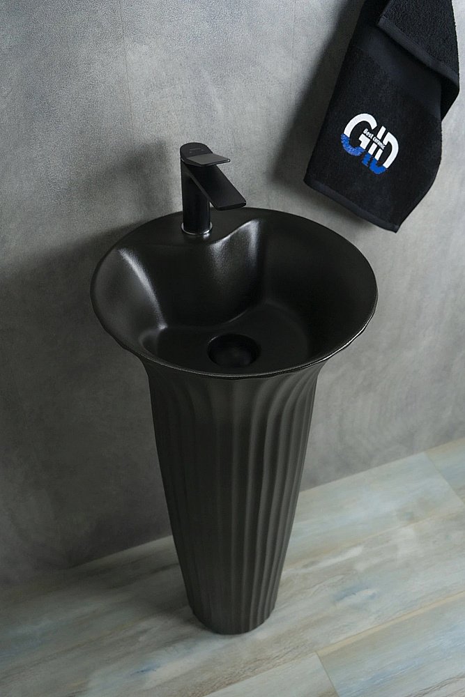 Раковина напольная Gid Autonomo 41 Nb132bg 81114 черная графит купить в интернет-магазине Sanbest