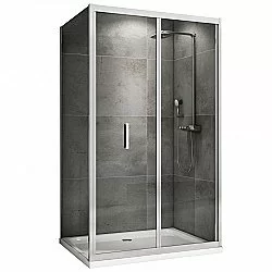Душевой уголок ABBER Sonnenstrand AG07110-S90 стекло прозрачное/профиль хром купить в интернет-магазине Sanbest