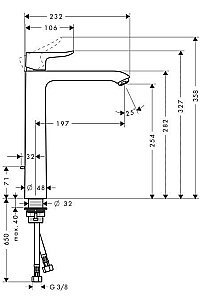 Смеситель для раковины Hansgrohe Metris 31082000 купить в интернет-магазине сантехники Sanbest
