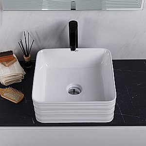 Раковина накладная Belbagno 39,5 BB1421 белая купить в интернет-магазине Sanbest