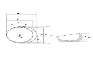 Раковина накладная ABBER Bequem AC2107MG серая матовая купить в интернет-магазине Sanbest