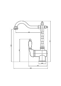 Смеситель для кухни Veragio Venezia 30640 хром купить в интернет-магазине сантехники Sanbest