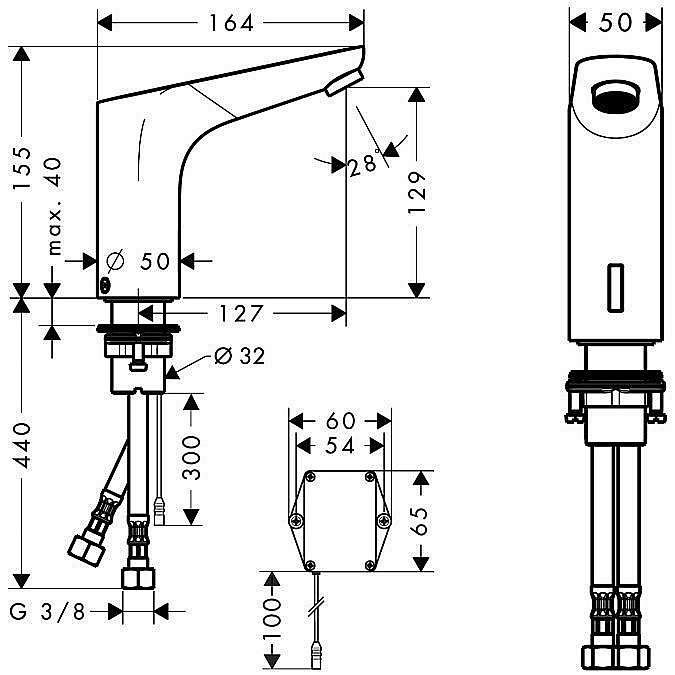 Смеситель для раковины Hansgrohe Focus 31172000 купить в интернет-магазине сантехники Sanbest
