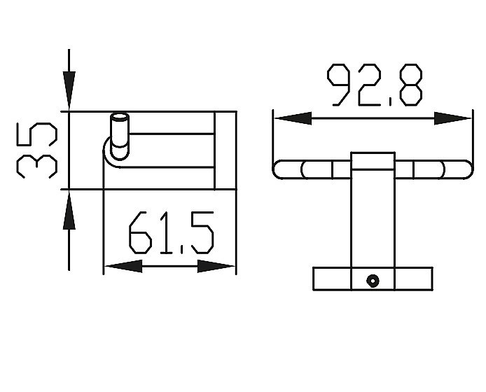 Крючок Kaiser KH-2012 хром купить в интернет-магазине сантехники Sanbest