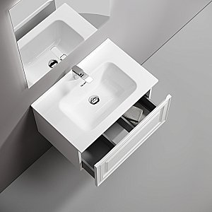 Тумба с раковиной Sancos Very 70 VR70W белая матовая для ванной в интернет-магазине Sanbest