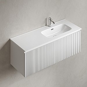 Тумба с раковиной Sancos Snob R 1.0 SNR1.0120LW/SNR1.0120RW Bianco для ванной в интернет-магазине Sanbest