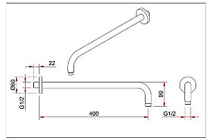 Душевая система Berges VENTAS 73003 хром купить в интернет-магазине сантехники Sanbest