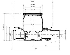 Душевой трап Pestan Confluo Standard 13702563 хром купить в интернет-магазине Sanbest