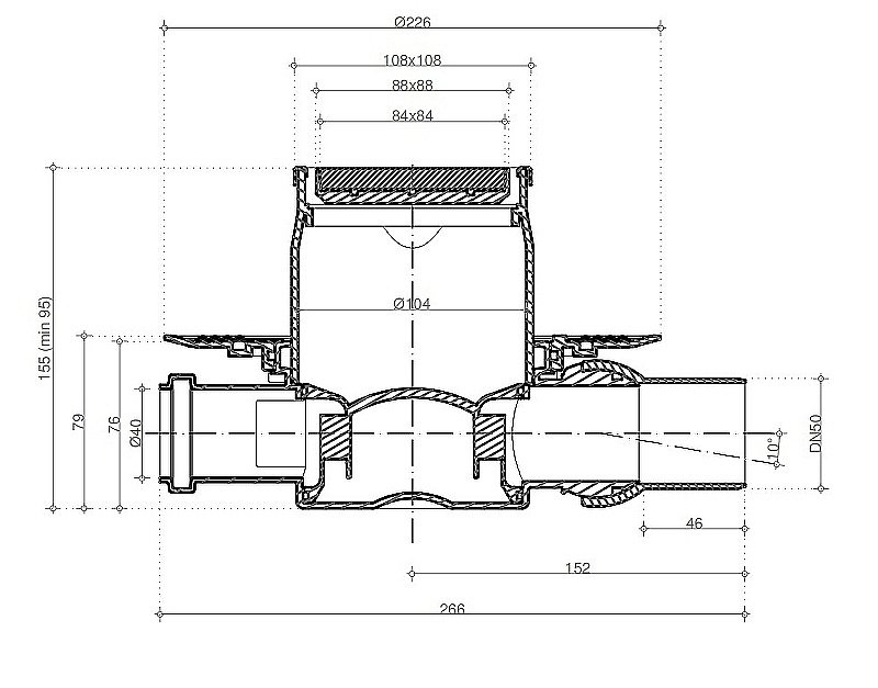 Душевой трап Pestan Confluo Standard 13702563 хром купить в интернет-магазине Sanbest