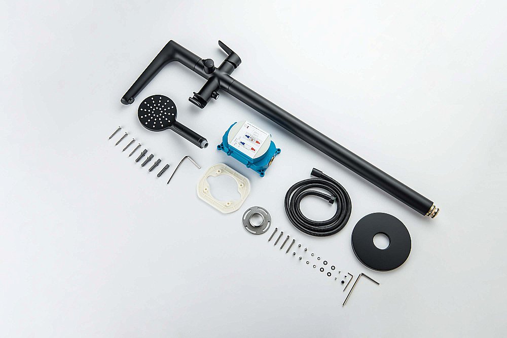 Смеситель для ванны Aquatek Бетта AQ1145MB черный матовый купить в интернет-магазине сантехники Sanbest