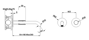Смеситель для раковины Vincea Aura VBFW-6AU1BG золото брашированное купить в интернет-магазине сантехники Sanbest