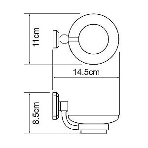Мыльница стеклянная WasserKRAFT Oder К-3029 купить в интернет-магазине сантехники Sanbest