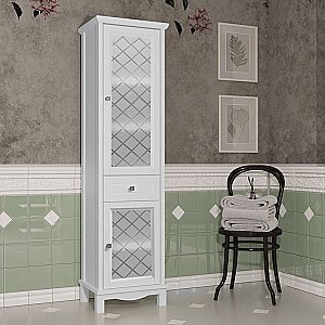 Пенал Опадирис Омега 45 белый матовый правый купить в интернет-магазине сантехники Sanbest