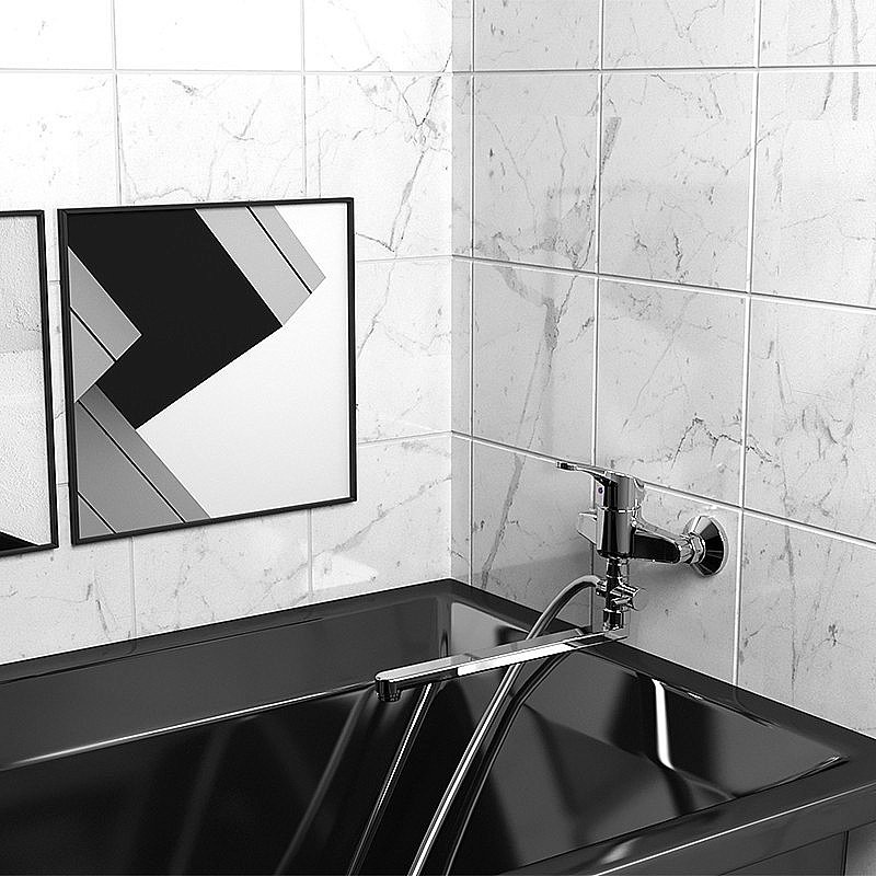 Смеситель для ванны PAINI Creta 42CR119CAKM хром купить в интернет-магазине сантехники Sanbest