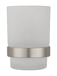 Стакан для зубных щеток с держателем WONZON & WOGHAND POLO, Брашированный никель (WW-8921-BN) купить в интернет-магазине сантехники Sanbest