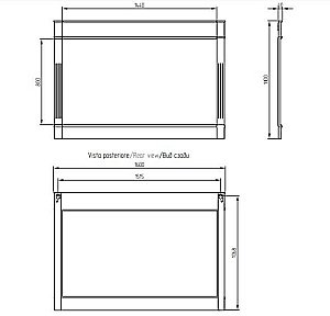 Зеркало Migliore Kantri 160 оливковое в ванную от интернет-магазине сантехники Sanbest