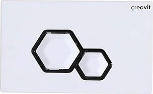 Кнопка для инсталляции Creavit DIA GP6001.00 белая купить в интернет-магазине сантехники Sanbest