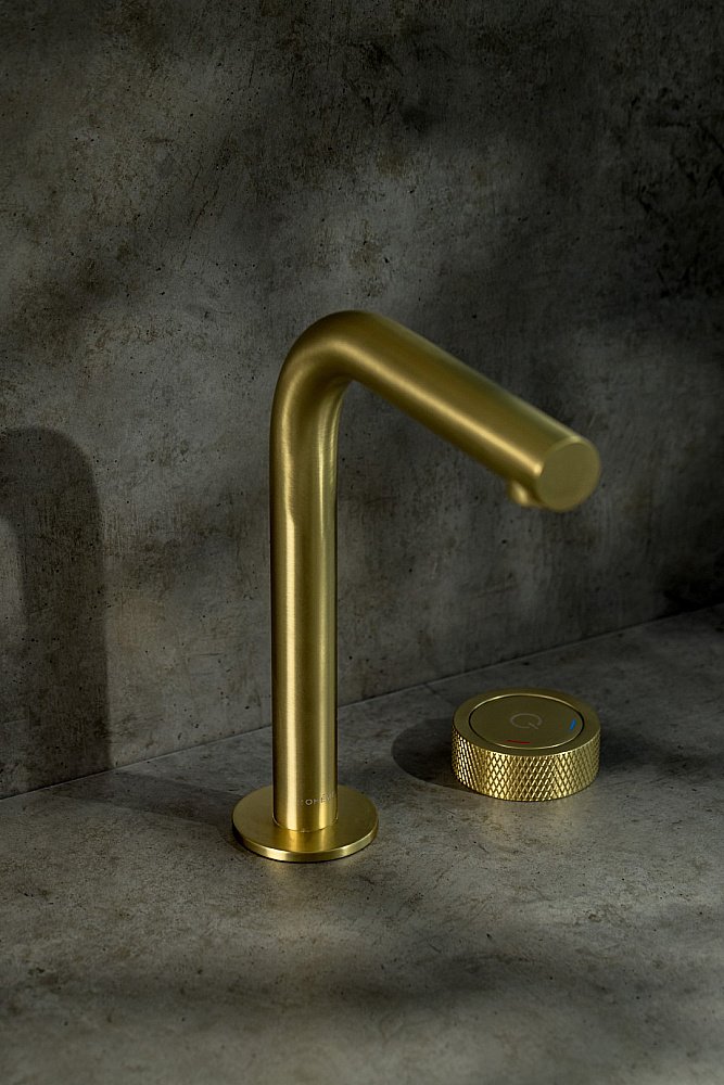 Смеситель для раковины Boheme TECH 158-MG матовое золото купить в интернет-магазине сантехники Sanbest