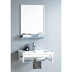 Тумба с раковиной RIVER LAURA 805 BU  голубая для ванной в интернет-магазине Sanbest