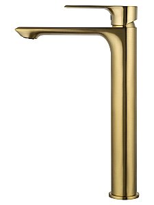 Смеситель для раковины высокий WONZON & WOGHAND BRILLIANT, Брашированное золото (WW-88019079-BG) купить в интернет-магазине сантехники Sanbest