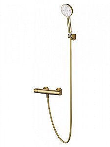 Смеситель для душа с термостатом WONZON & WOGHAND INN 6 WW-B2029-A-BG золото брашированное купить в интернет-магазине сантехники Sanbest