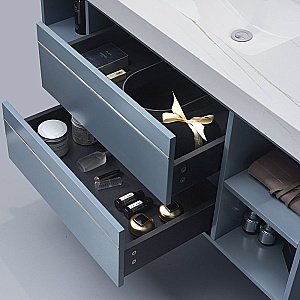 Тумба с раковиной Orans BC-1129 120 Matt Sky Blue для ванной в интернет-магазине Sanbest