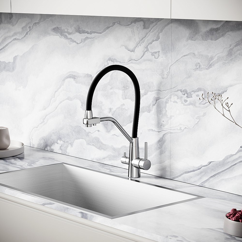 Смеситель для кухни Sancos Nolia SC12003SS нержавеющая сталь купить в интернет-магазине сантехники Sanbest