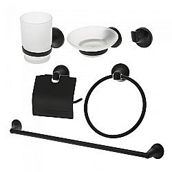 Набор аксессуаров Orange Y01-888b черный купить в интернет-магазине сантехники Sanbest